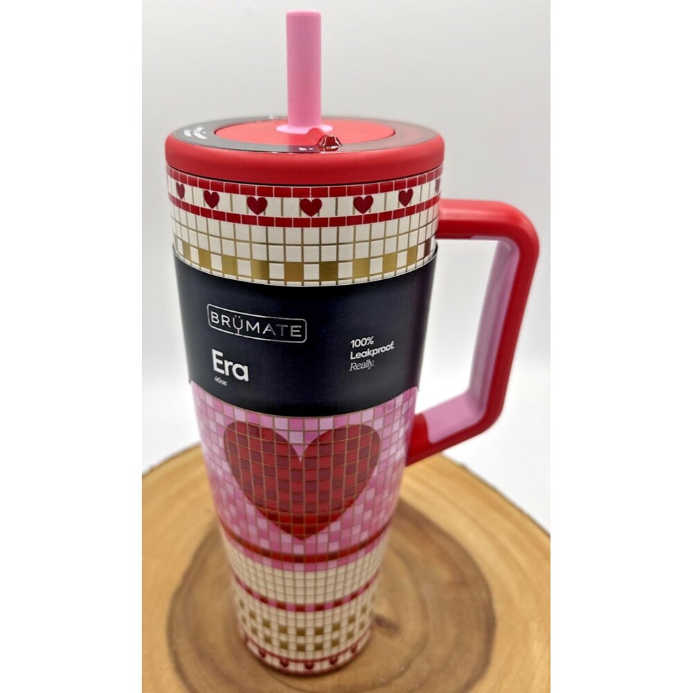 Brumate X Anthropologie 2026 Valentine's Collab ERA 40 Oz Straw Tumbler NEW